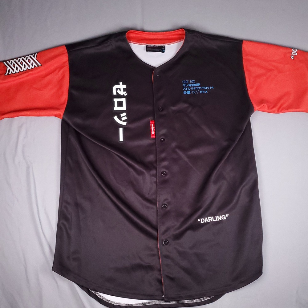 Creators Guild Baseball Jersey Mens 2XL Black Darling in the Franxx 002 Anime